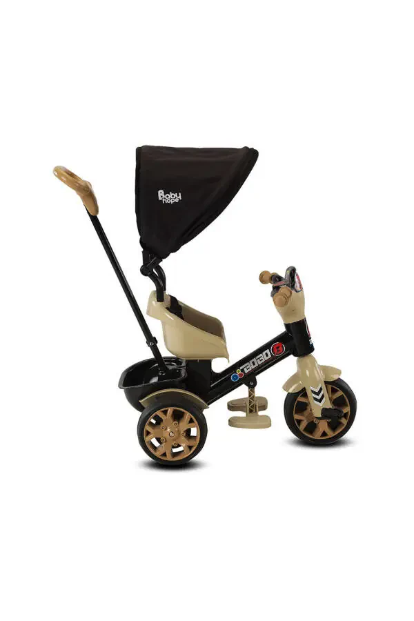 Ebevey Konrollü Müzikli Üç Teker Bisiklet-Kahverengi - 2