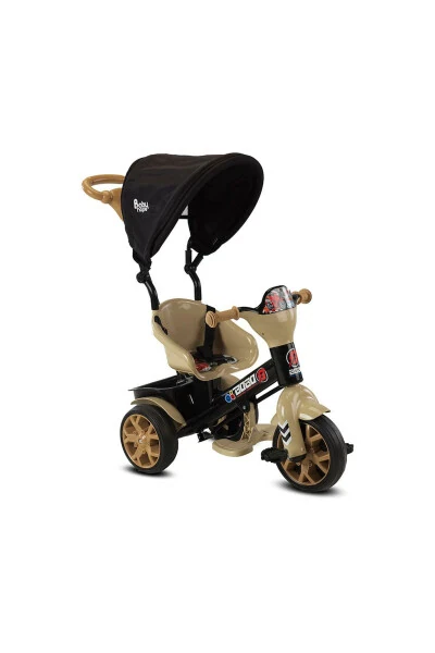 Ebevey Konrollü Müzikli Üç Teker Bisiklet-Kahverengi - 3
