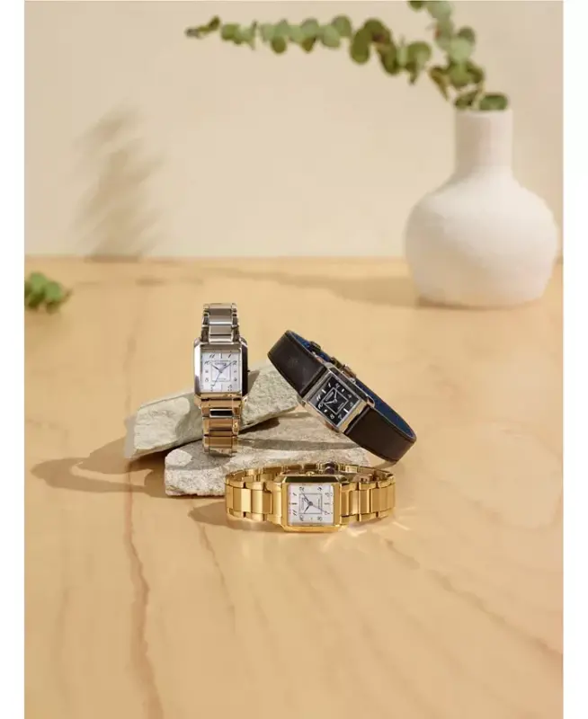 Eco-Drive Ayollar Bianca Oltin Rangli Zanglamaydigan Po'lat Bilaguzuk Soati 28mm-Oltin rangli - 4