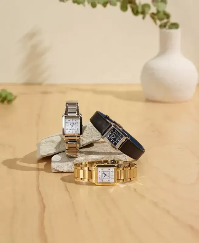 Eco-Drive Ayollar Bianca Oltin Rangli Zanglamaydigan Po'lat Bilaguzuk Soati 28mm-Oltin rangli - 12