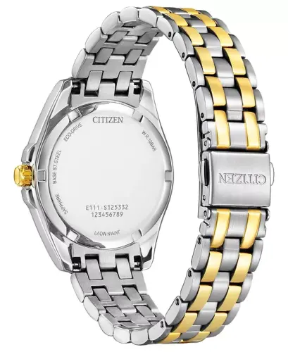 Eco-Drive Ayollar Corso Ikki Tonli Zanglamas Po'lat Bilaguzuk Soati 33mm-Ikki tonli - 3