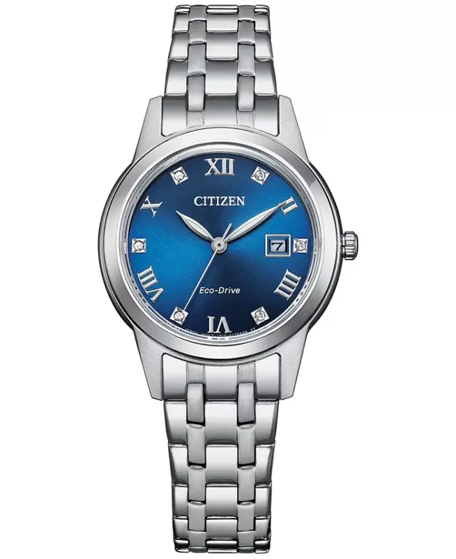Eco-Drive Ayollar Klassik Zanglamaydigan Po'lat Bilaguzuk Soati 29mm-Kumush rangli - 1
