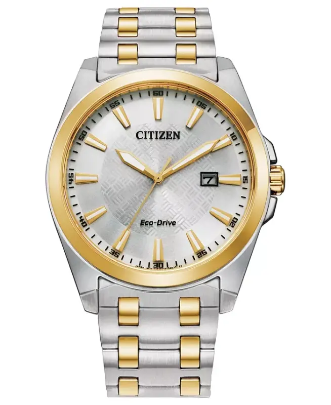 Eco-Drive erkaklar Corso ikki tonli zanglamaydigan po'lat bilaguzuk soati 41mm-Ikki tonli - CITIZEN
