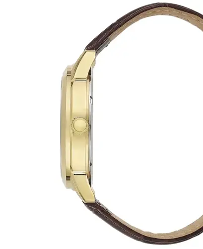 Eco-Drive erkaklar Corso jigarrang charm tasma soati 40mm-oltin - 6