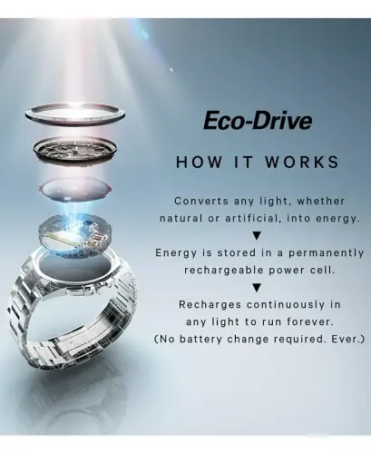 Eco-Drive erkaklar Corso jigarrang charm tasma soati 44mm-jigarrang - 7