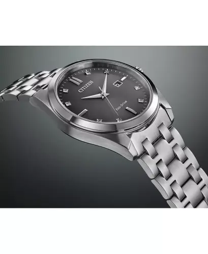 Eco-Drive erkaklar Corso zanglamaydigan po'lat bilaguzukli soati 41mm-kumush - 7