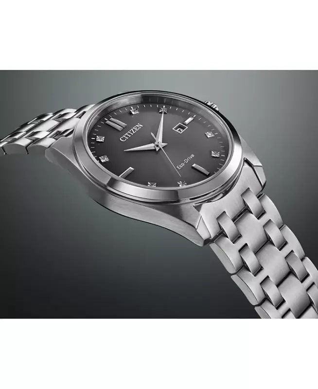 Eco-Drive erkaklar Corso zanglamaydigan po'lat bilaguzukli soati 41mm-kumush - 7
