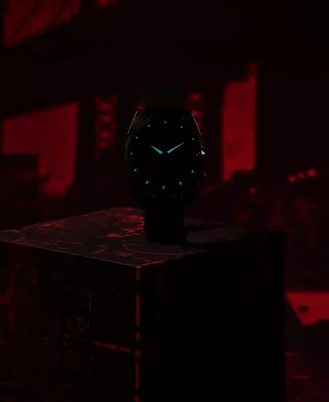 Eco-Drive erkaklar Marvel Miles Morales qora charm tasma soati 42mm - 7