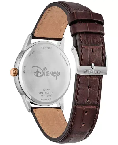 Eco-Drive erkaklar Steamboat Willie 1928 jigarrang charm tasma soati 40 mm - 3
