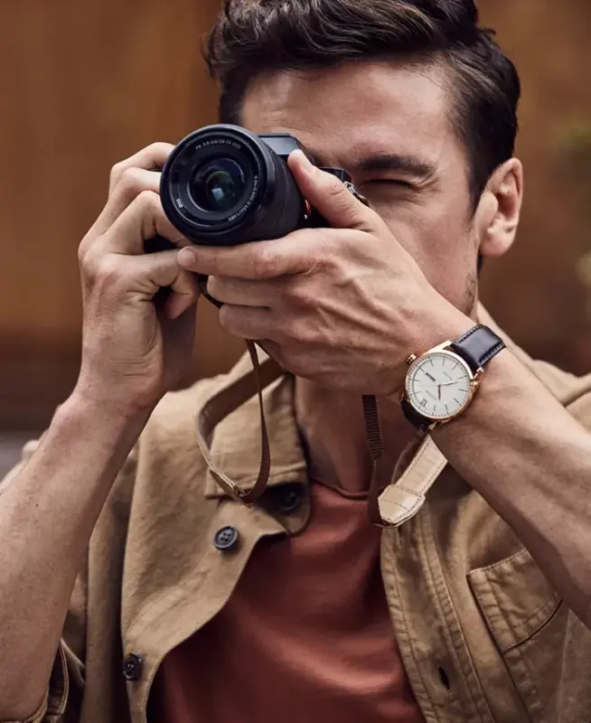 Eco-Drive erkaklarining jigarrang charm kayishli soati 42mm-jigarrang - 5