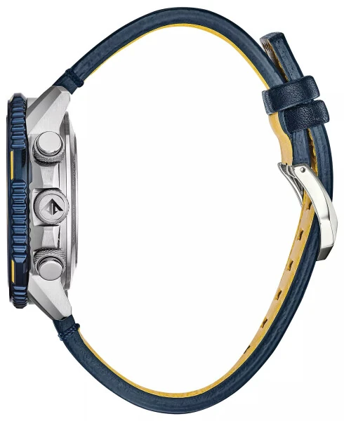 Eco-Drive Men's Analog-Digital Chronograph Promaster Blue Angels Skyhawk A-T Blue Leather Strap Watch 46mm - CITIZEN (1)