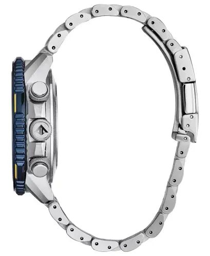 Eco-Drive Men's Analog-Digital Promaster Blue Angels Skyhawk A-T Stainless Steel Bracelet Watch 46mm-Silver - CITIZEN (1)