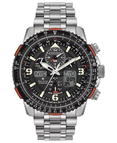 Eco-Drive Erkek Analog-Dijital Promaster Skyhawk A-T Titanyum Bilezikli Saat 45mm-Paslanmaz Çelik - 1