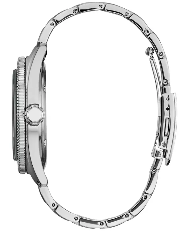 Eco-Drive Men's Disney Mickey Mouse Stainless Steel Bracelet Watch 43mm - Silver-tone - 2