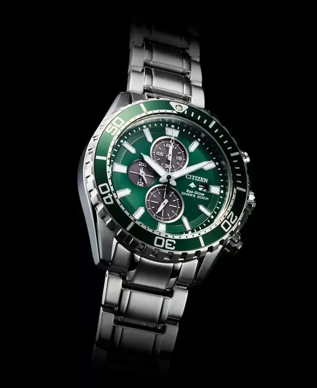 Eco-Drive Men's Chronograph Promaster Dive Stainless Steel Bracelet Watch 45mm - Silver-tone - 4