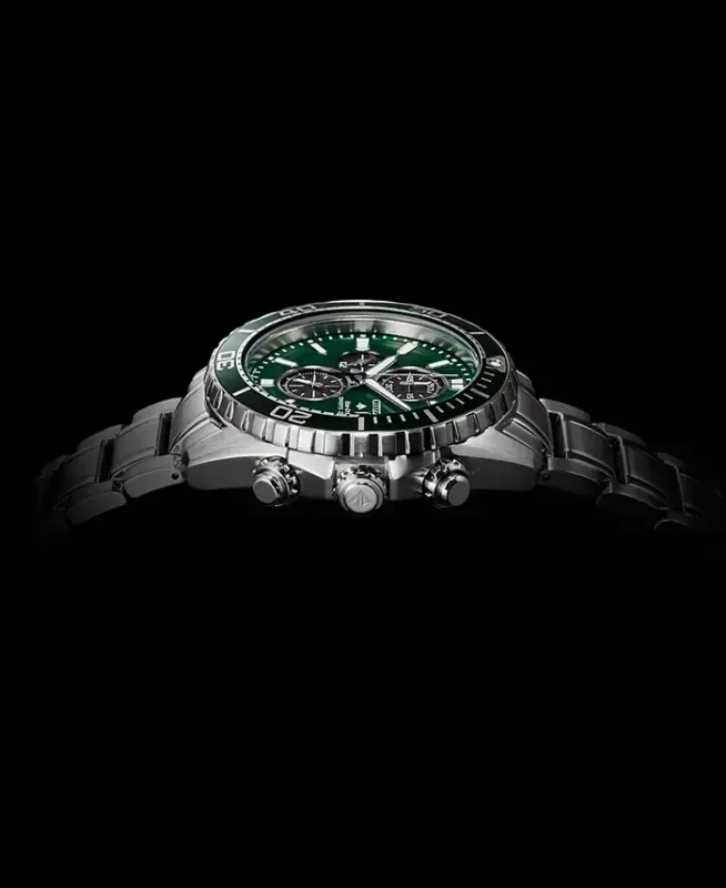 Eco-Drive Men's Chronograph Promaster Dive Stainless Steel Bracelet Watch 45mm - Silver-tone - 5