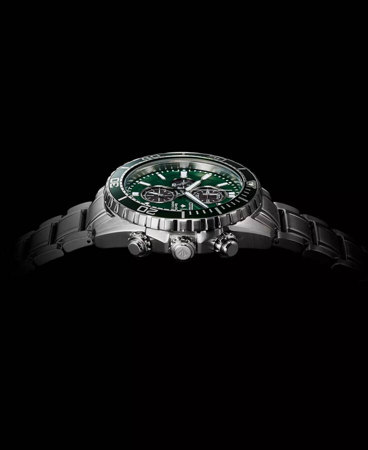 Eco-Drive Erkek Kronograf Promaster Dalış Paslanmaz Çelik Bilezik Saat 45mm Gümüş Ton - 5