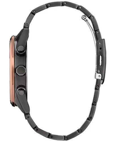 Eco-Drive Erkek Kronograf Spor Lüks Radyo Kontrollü Gri Tonlu Paslanmaz Çelik Bilezikli Saat 43mm-Gri - CITIZEN (1)