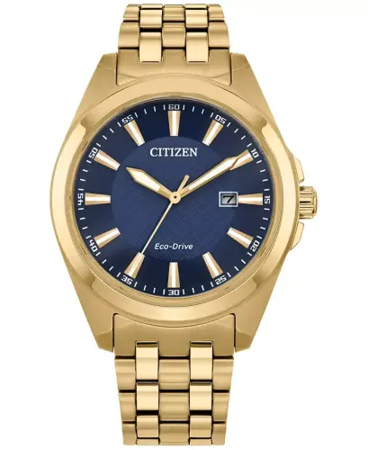 Eco-Drive Men's Peyten Gold-Tone Stainless Steel Bracelet Watch 41mm - Gold-tone - 1