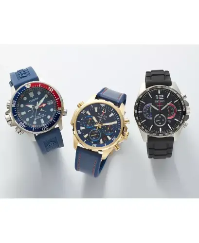 Eco-Drive Men's Promaster Aqualand Blue Silicone Strap Watch 46mm-Blue - 11