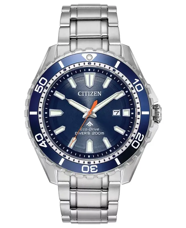 Eco-Drive Men's Promaster Diver Stainless Steel Bracelet Watch 44mm - Silver - 1