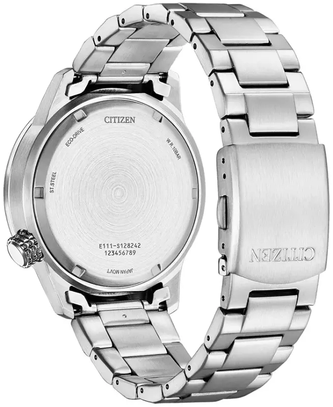 Eco-Drive Men's Weekender Stainless Steel Bracelet Watch 43mm-Silver-tone - 6