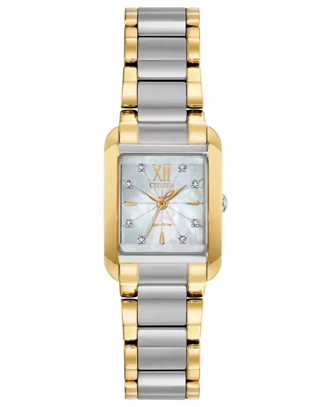 Eco-Drive Women's Bianca Diamond-Accent Two-Tone Stainless Steel Bracelet Watch 22mm - Two Tone - 1