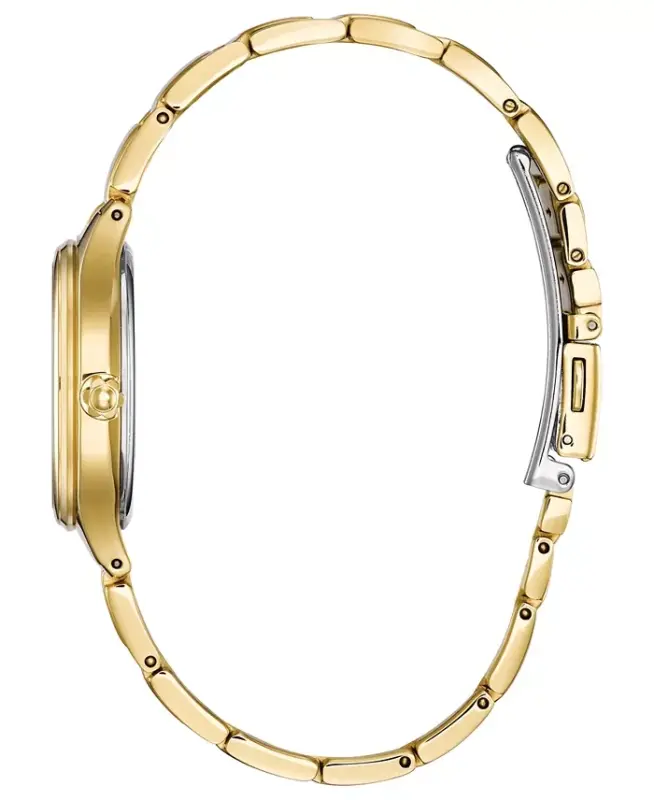 Eco-Drive Women's Corso Diamond-Accent Gold-Tone Stainless Steel Bracelet Watch 29mm - Gold - 2