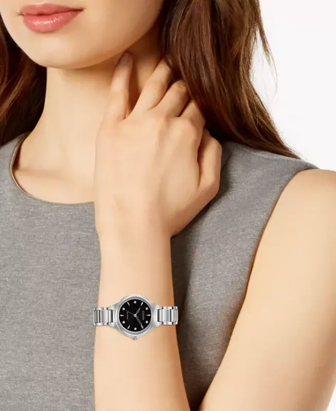 Eco-Drive Women's Corso Diamond-Accent Stainless Steel Bracelet Watch 29mm-No Color - 4