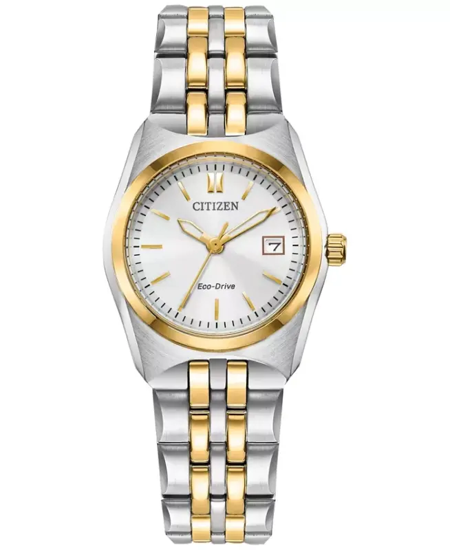 Eco-Drive Women's Corso Two-Tone Stainless Steel Bracelet Watch 28mm - Two-tone - CITIZEN