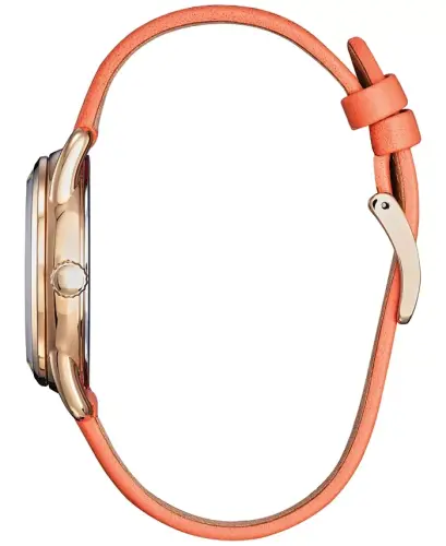 Eco-Drive Women's Disney Minnie Mouse Diamond Accent Pink Leather Strap Watch 36mm-Pink - CITIZEN (1)