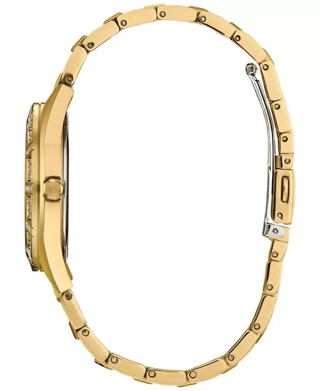 Eco-Drive Women's Crystal Gold-Tone Stainless Steel Bracelet Watch 34mm - Silver-tone - 2