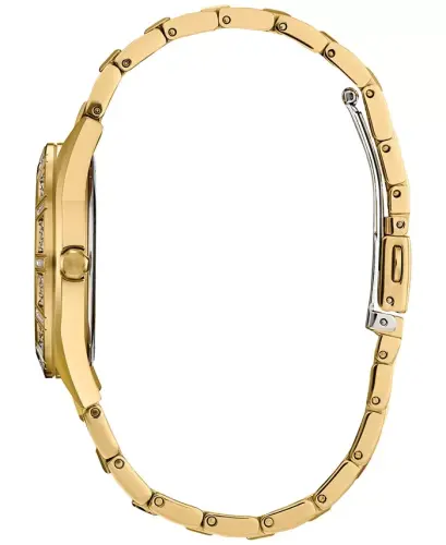 Eco-Drive Women's Crystal Gold-Tone Stainless Steel Bracelet Watch 34mm-Silver-tone - CITIZEN (1)