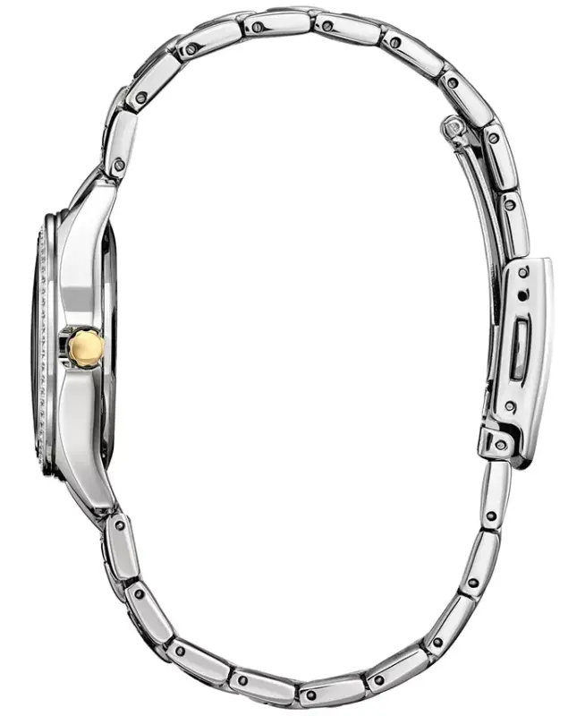 Eco-Drive Women's Crystal Two-Tone Stainless Steel Bracelet Watch 30mm - Two-tone - 2
