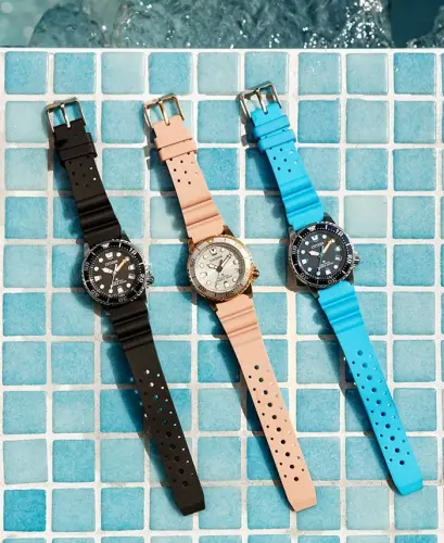 Eco-Drive Women's Promaster Dive Pink Strap Watch 37mm-Pink - 4