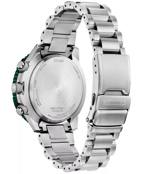 Eco-Drive Men's Chronograph Promaster Sky Stainless Steel Bracelet Watch 46mm Silver-tone - 3