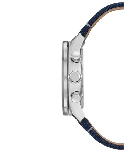 Eco-Drive Men's Chronograph Star Wars R2-D2 Blue Nylon Strap Watch 45mm-Blue - 2