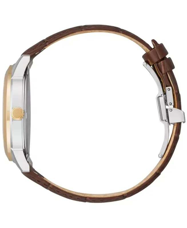 Eco-Drive Men's Corso Brown Leather Strap Watch 40mm-Rose Gold - 2