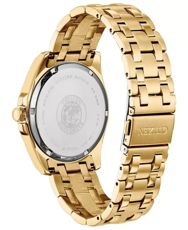 Eco-Drive Men's Corso Gold-Tone Stainless Steel Bracelet Watch 41mm-Gold - 3