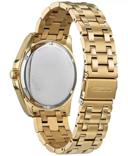 Eco-Drive Men's Peyten Gold-Tone Stainless Steel Bracelet Watch 41mm-Gold-tone - 3