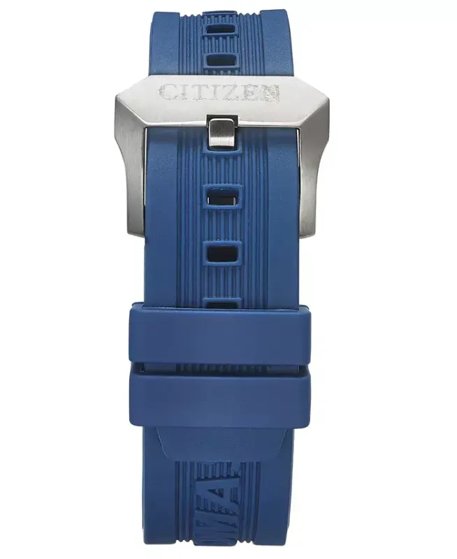 Eco-Drive Men's Promaster Aqualand Blue Silicone Strap Watch 46mm-Blue - 3