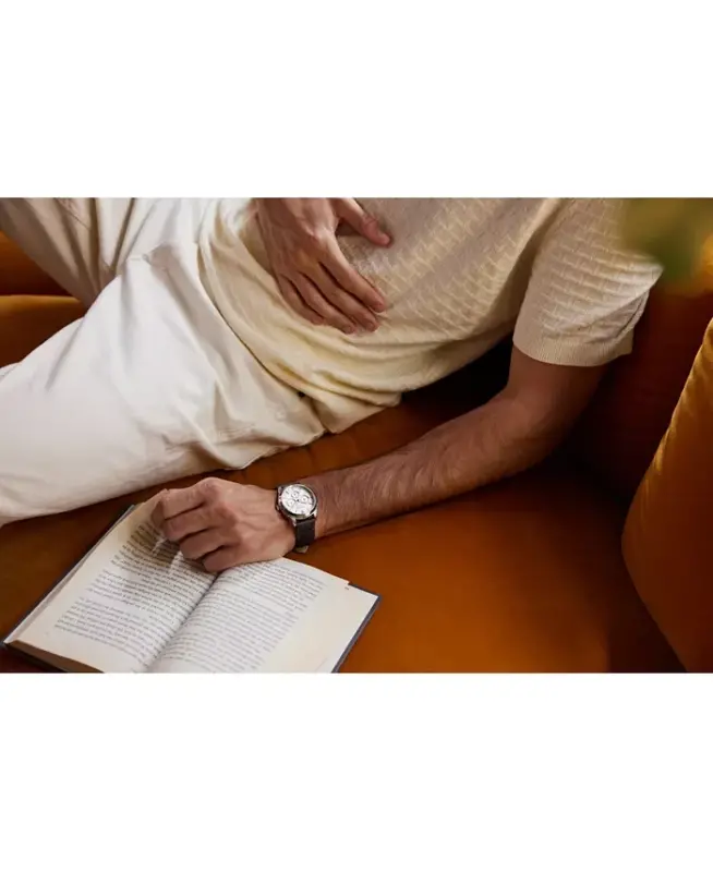 Eco-Drive Men's Rolan Gray Leather Strap Watch 40mm-Gray - 5