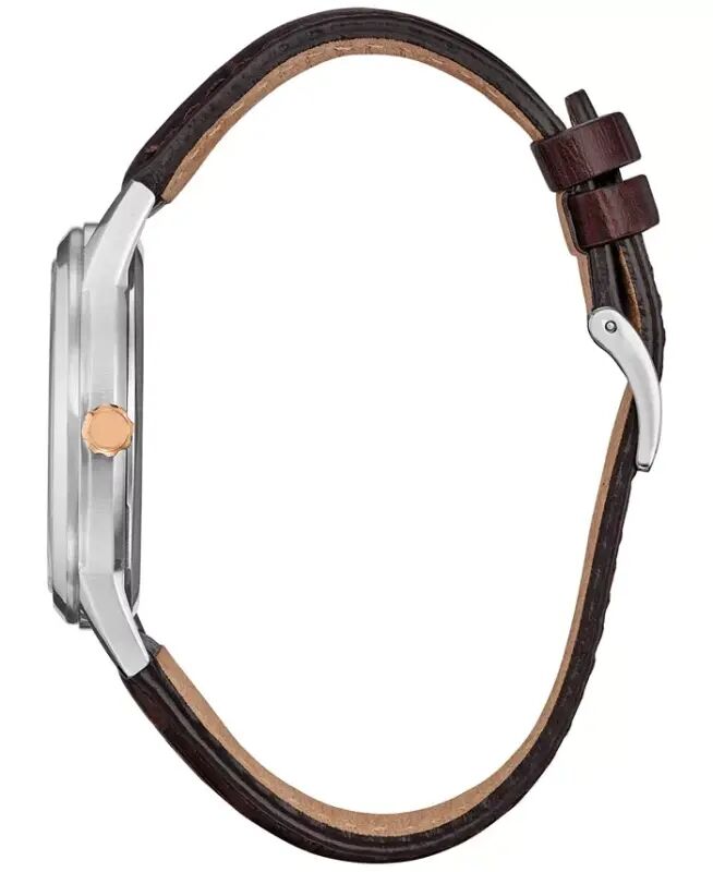 Eco-Drive Men's Steamboat Willie 1928 Brown Leather Strap Watch 40mm - 2