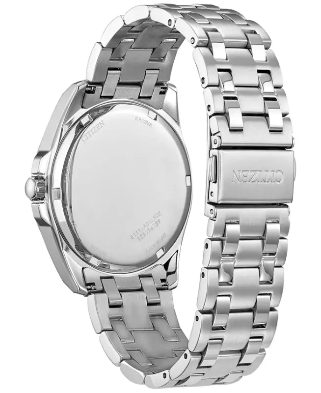 Eco-Drive Men's Peyten Stainless Steel Bracelet Watch 41mm-Silver-tone - 3