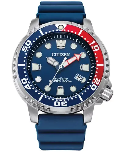 Eco-Drive Men's Promaster Dive Blue Strap Watch, 44mm-Blue - 1