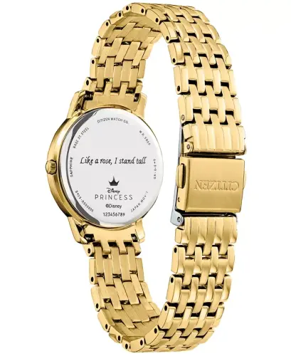 Eco-Drive Women's Belle Gold-Tone Stainless Steel Bracelet Watch 30mm-Gold-tone - 3