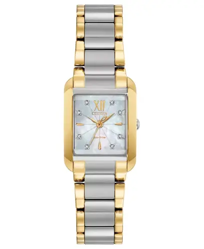 Eco-Drive Women's Bianca Diamond-Accent Two-Tone Stainless Steel Bracelet Watch 22mm-Two Tone - 1