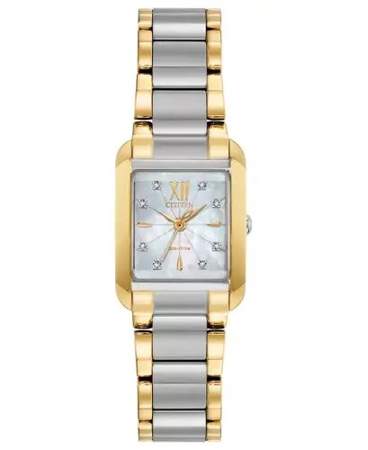 Eco-Drive Women's Bianca Diamond-Accent Two-Tone Stainless Steel Bracelet Watch 22mm-Two Tone - 1
