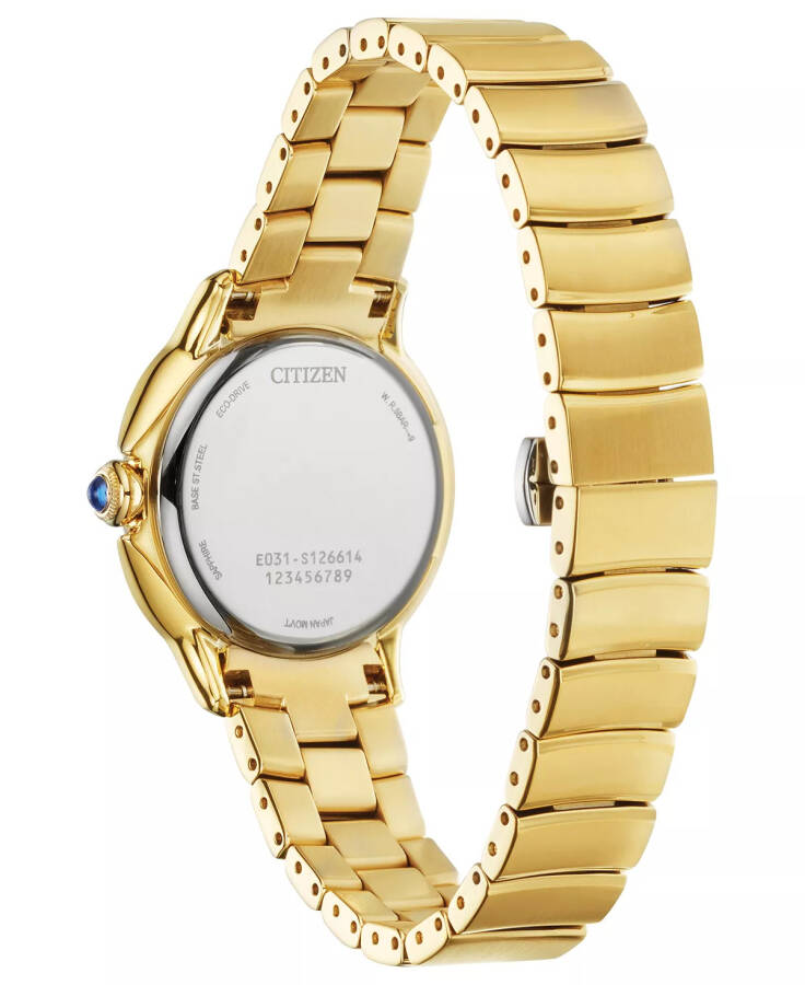 Eco-Drive Women's Ceci Diamond Accent Gold-Tone Stainless Steel Bracelet Watch 32mm Gold-tone - 3