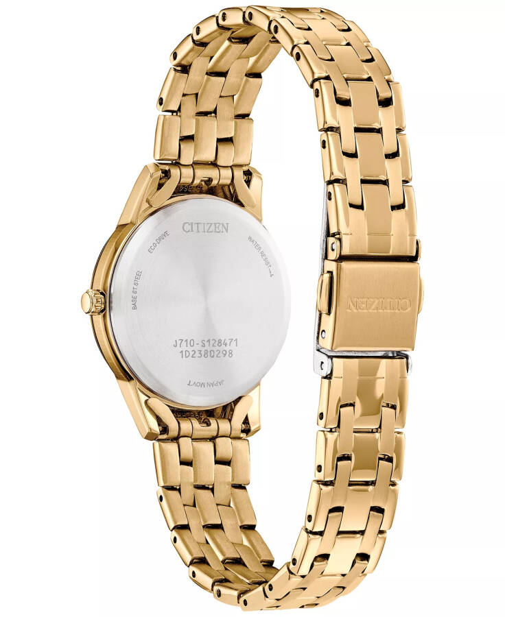 Eco-Drive Women's Classic Gold-Tone Stainless Steel Bracelet Watch 29mm Silver-tone - 3